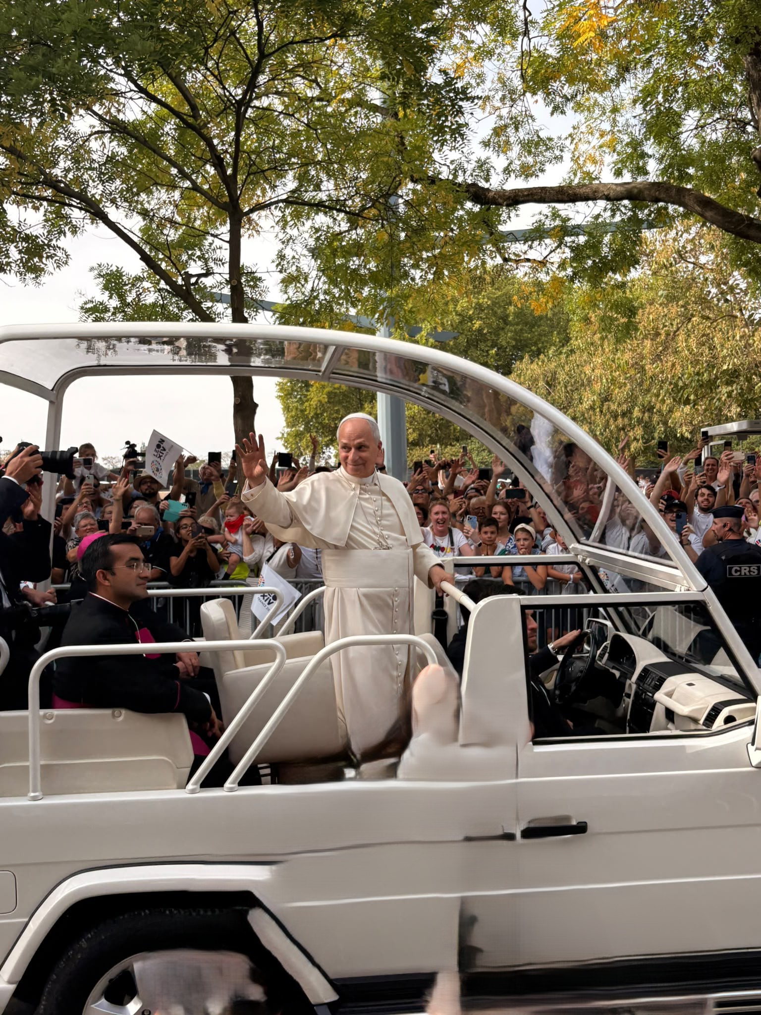 Papst Leo XIV (c) Gemeindereferentin Miriam Ritter Papst Leo XIV 2026 in Metz