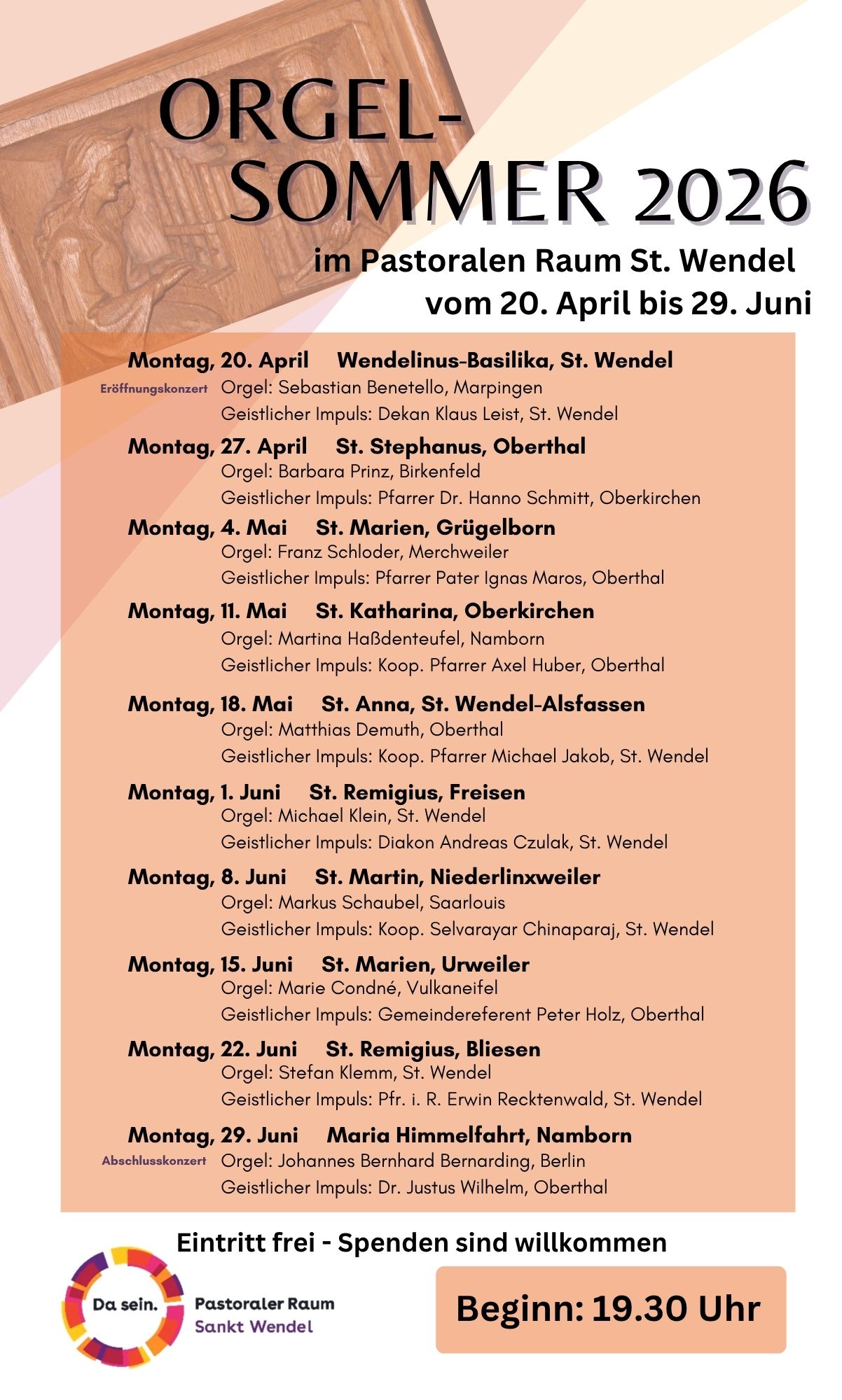 Plakat Orgelsommer 2026 richtig