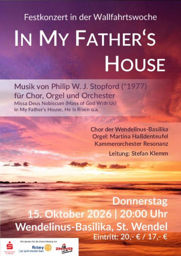 Plakat zum Festkonzert in der Wallfahrtswoche